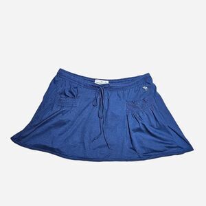 y2k preppy coquette abercrombie & fitch blue mini skirt